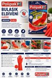 Polipak Bulaşık Eldiveni (Latex) Medium 8-8,5