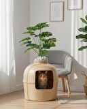 Reyo Dekorapet Dekoratif Kedi Tuvaleti Latte