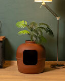 Reyo Dekorapet Dekoratif Kedi Tuvaleti Kahverengi