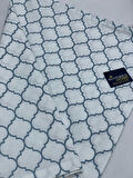 NİVEMESHOME MAVİ GEOMETRİK DESEN 2 Lİ YASTIK KILIFI KAPAKLI 50X70