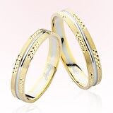 Sarı Beyaz Altın Alyans 7806