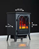 Dlc Flamix 1950W Dekoratif Ayaklı Şömine