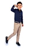Tarz Gömlek Gabardin Pantolon  Erkek Çocuk Takım MNK0422