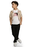Gömlek , Pantolon , T-Shirt  3Parça Erkek Çocuk Takım MNK1754