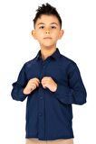Düz Renk Erkek Çocuk Gömlek MNK0575