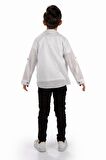 Çift Cepli Gömlek , Pantolon , T-Shirt  3Parça Pamuklu Erkek Çocuk Takım MNK965