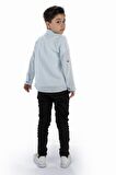 Çift Cepli Gömlek , Pantolon , T-Shirt  3Parça Pamuklu Erkek Çocuk Takım MNK965