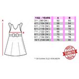 Tütü Etekli Kabarık Kollu Komotini Taçlı Kız Çocuk Abiye Elbise MNK0582