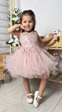 İncili Kız Çocuk Daisy Elbise MNK0585