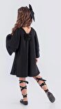Kız Çocuk Krep Plise Elbise MNK0595