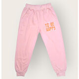 To Be Happy Motif Kız Çocuk Eşofman MNK0623