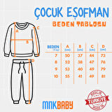 To Be Happy Motif Kız Çocuk Eşofman MNK0624