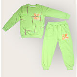 To Be Happy Motif Kız Çocuk Eşofman MNK0623