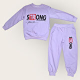 Strong Motif Kız Çocuk Eşofman MNK0625