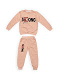 Strong Motif Kız Çocuk Eşofman MNK0625