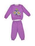 Papatya Motif Kız Çocuk Eşofman MNK0620