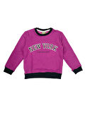 New York Baskılı Kız Çocuk Eşofman M00693