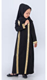 Medine İpek Kumaş Eşarplı Tesettür Namaz Elbise M00742