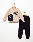 Erkek Çocuk Cep Detaylı Baskılı Eşofman Takımı M00756