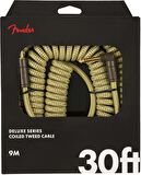 Fender Deluxe Coil Cable 9m Tweed Enstrüman Kablosu