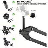 Rp-7 36cm Podcast Akrobat Masa Monteli Mic. Stand