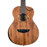 Washburn Wcgm55k Comfort G-mini 5 Koa Akustik Gitar