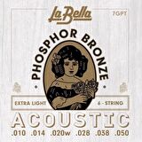 La Bella 7gpt Akustik Gitar Teli (10-50)