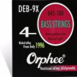 Orphee Deb-9x 4tel 045  Bas Gitar Gümüş Kaplama Takım Tel
