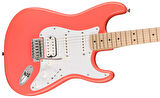 Squier Sonic Stratocaster Hss Akçaağaç White Pickguard Tahitian Coral Elektro Gitar