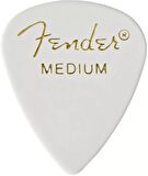 Fender Classic Celluloid White 351 Shape Medium 12 Count Pena
