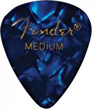 Fender Premium Celluloid 351 Shape Medium Blue Moto 12-adet Pena