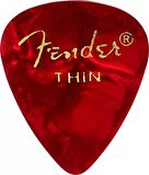 Fender Premium Celluloid 351 Shape Thin Red Moto 12-adet Pena