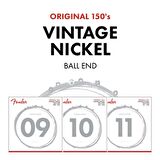 Fender Original 150 Pure Nickel Wound Ball End 150l .009-.042 Elektro Gitar Teli