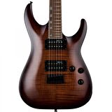 Esp Ltd H-200fm Dark Brown Sunburst Elektro Gitar