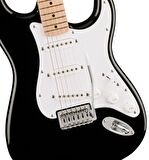 Squier Sonic Stratocaster Black Frontman 10g Elektro Gitar Seti
