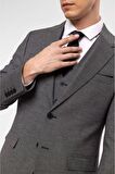 Süvari Slim Fit Yelekli Takim Elbise