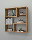 Reyo Enda Home Myra09 5 Bölmeli Modern Duvar Rafı, Mutfak Rafı Atlantik Çam