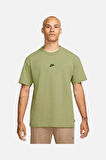 Sportswear Premium Essentials Short-sleeve Erkek Yeşil Tişört (kalın Kumaş)