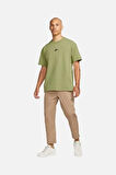 Sportswear Premium Essentials Short-sleeve Erkek Yeşil Tişört (kalın Kumaş)