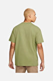 Sportswear Premium Essentials Short-sleeve Erkek Yeşil Tişört (kalın Kumaş)