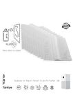 FAF FİLTRE 10 Adet Smart Air Purifier 4 Uyumlu Lite Nano Gümüş Iyonlu Elekrostatik Toz Tutucu Beyaz Ön Filtre