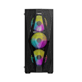 Twisted Minds TM-210XL-P1 KP650P 4x12Cm RGB Fan 650W Mesh Gaming (Oyuncu) Kasa