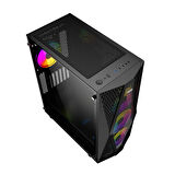 Twisted Minds TM-210XL-P1 KP650P 4x12Cm RGB Fan 650W Mesh Gaming (Oyuncu) Kasa