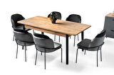 Safir Polo Salon Yemek Masa Sandalye Takımı 90x145