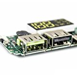 LEDli Çift USB 5V 2.4A Micro/Type-C/Lightning USB'li Powerbank Modülü
