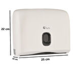 Omnipazar Xinda ZJH230 Plastik Z Katlı Kağıt Havlu Dispenseri 200'lü Beyaz