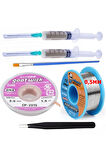 Mechanic Lehim Noclean SN63/PB37 40G 0,5mm Lehim Toplama CP-2015 Emme Teli 2,0mm 6lı Set1 Düz