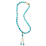 Uretti - Özlem 9422 0709 El Yapımı Turkuaz Doğal Taş Kolye