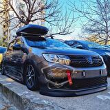 Dacia Sandero Mk2 Mk2.5 2009-2020 Uyumlu Üniversal Astra H lip Esnek Ön Lip 2 Parça Tampon Altı Dil Karlık Ön Ek