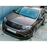 Dacia Sandero Mk2 Mk2.5 2009-2020 Uyumlu Üniversal Astra H lip Esnek Ön Lip 2 Parça Tampon Altı Dil Karlık Ön Ek
